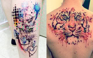 Comportamento: 15 tatuadores brasileiros que dominam a arte da aquarela (e que você tem que conhecer)