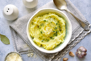 Receitas: Receita: purê de batata com ervas, sem leite e sem manteiga