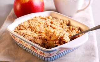 Crumble de Maçã e Aveia