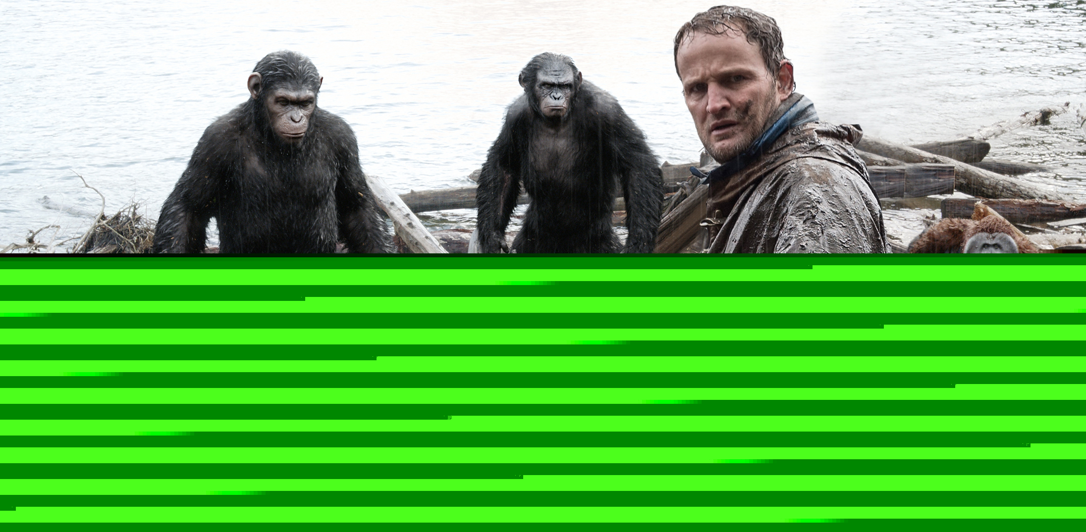 Jason Clarke é Malcolm, um homem que acredita na paz entre as raças